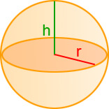 Площадь поверхности шарового сегмента